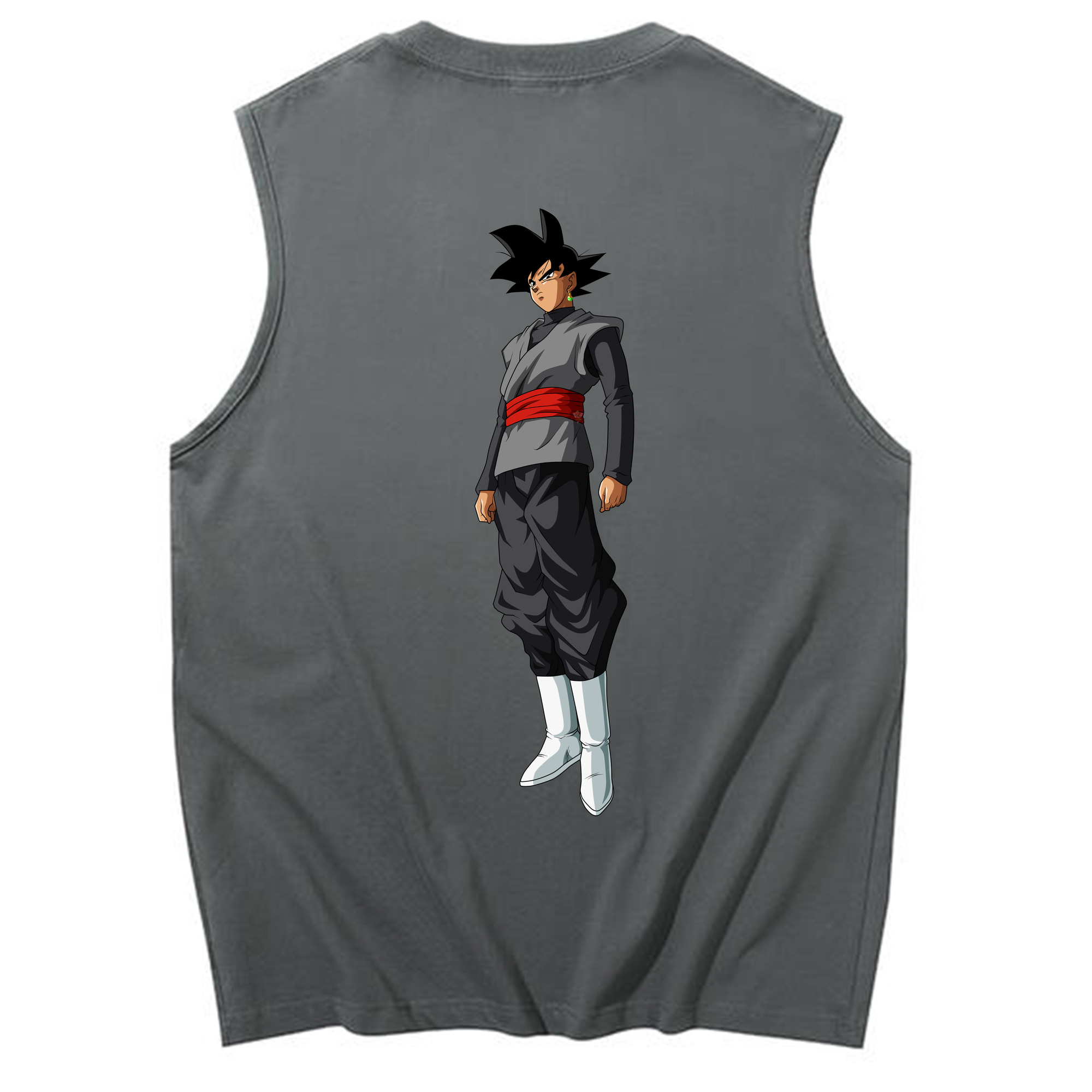 （画像用） ドラゴンボール ベジータ四世（Bejīta Yonsei）DRAGON BALL Vegeta IV コットン100％タンクトップ（背面プリント）